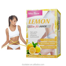 hot sell lemon fruit juice powder Private Lable Instant slim diet herbs supplement Weight loss Detox juice